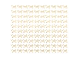 100 Clips De Papel Forma De Perro De Metal Chapado Em Ouro Criativos E Bonitos Para Estudantes, Marcadores