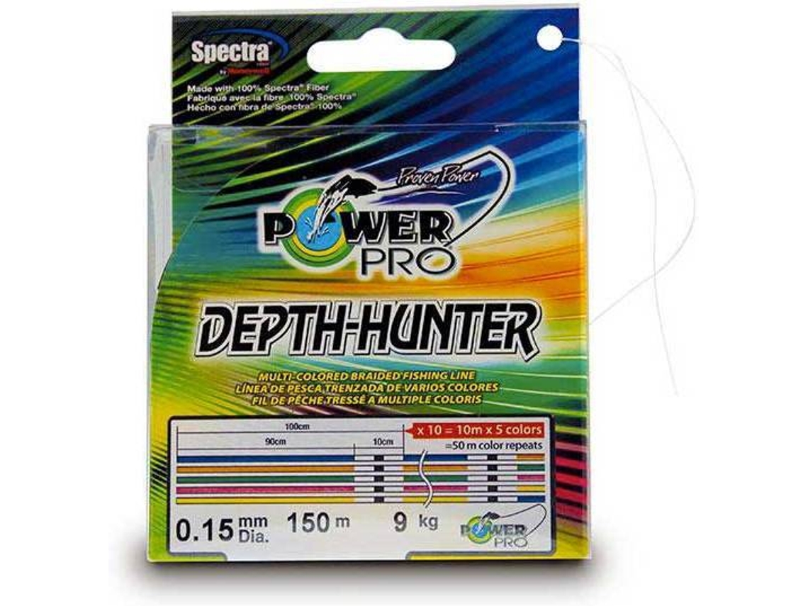 Linha de Pesca trançadas POWER PRO Depth Hunter (0.360 mm - 0,20 mm)