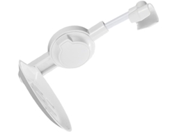 Suporte Ajustável Para Chuveiro Com Saboneteira, Feito De Material Abs À Prova Dágua E Resistente À Gokoco