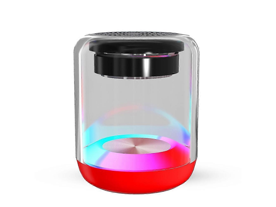 Mini Caixa De Som Sem Fio Com Luz Colorida Visível, Pequeno Alto Falante Portátil Amplificado Para Viagens Em Casa, Piscina Olysi Shop