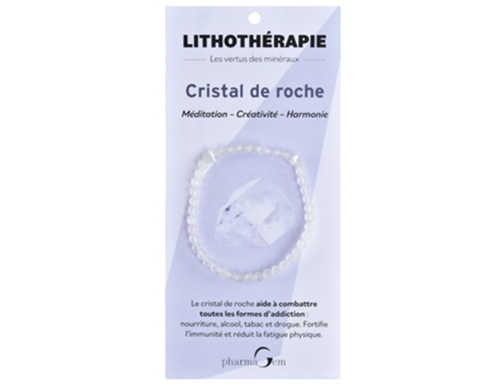 Pulseira Litoterapia Cristal de Rocha 4 Mm PHARMAGEM