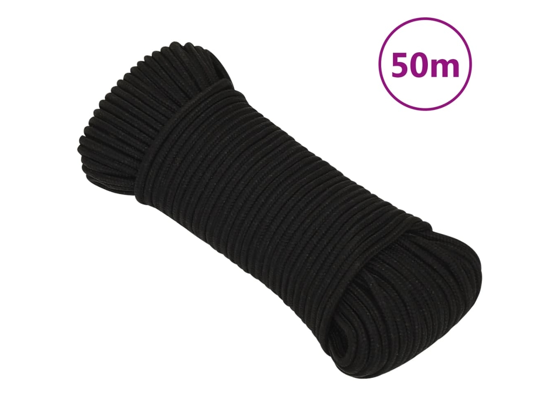 Rope, Ropes Vidaxl Preto Poliéster (n/a)