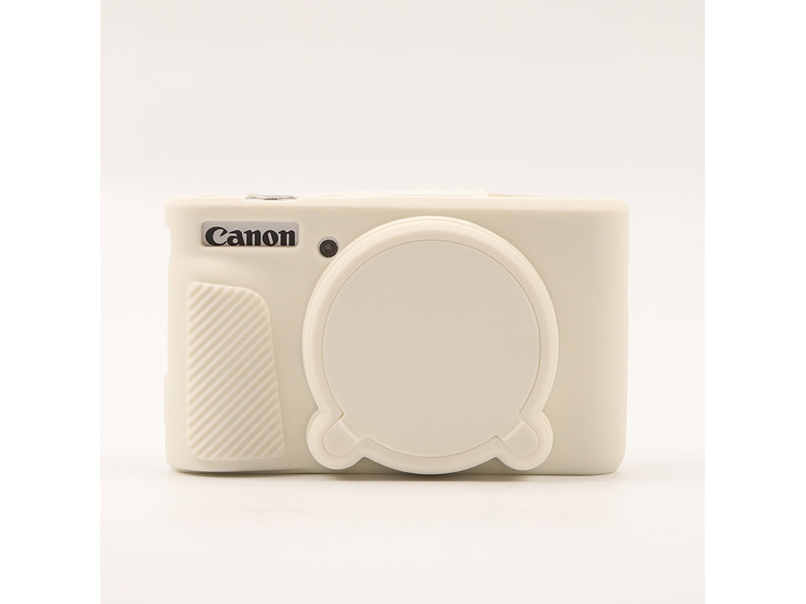 Capa CHRUI para Powershot Sx740/sx730 Silicone com Tampa da Lente Branco Gelado