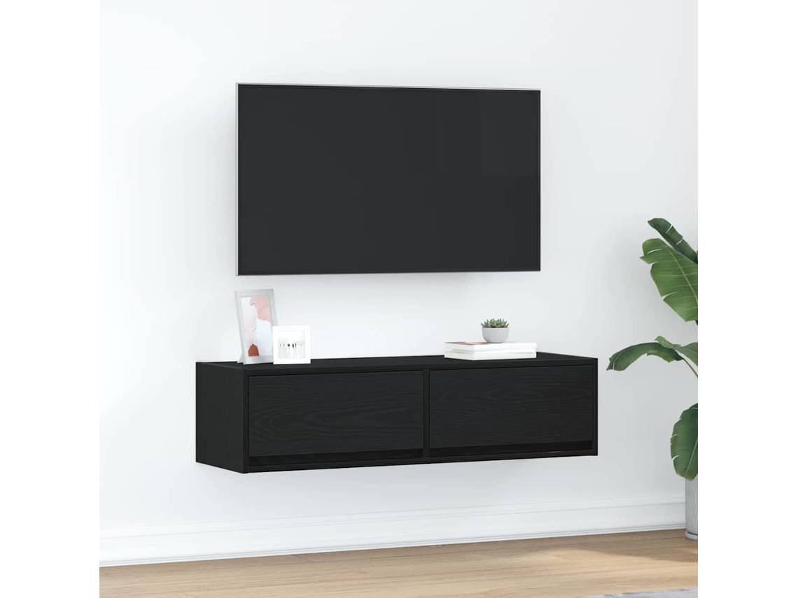 Vidaxl Gabinete Para Tv 100 X 31 X 25,5 Cm Carvalho Preto