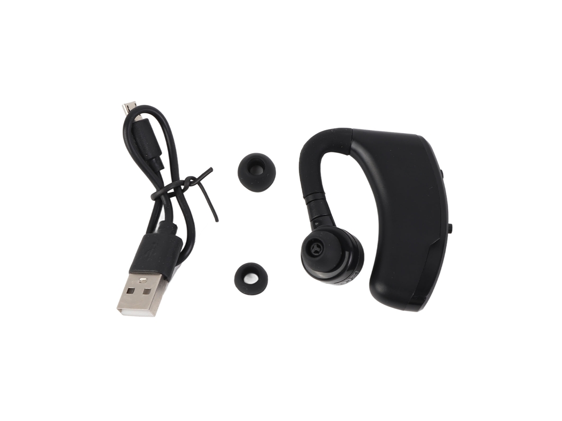 Fone De Ouvido Bluetooth Mono Com Gancho Para Ouvido Sem Fio Esportivo Condutor Empresarial V9