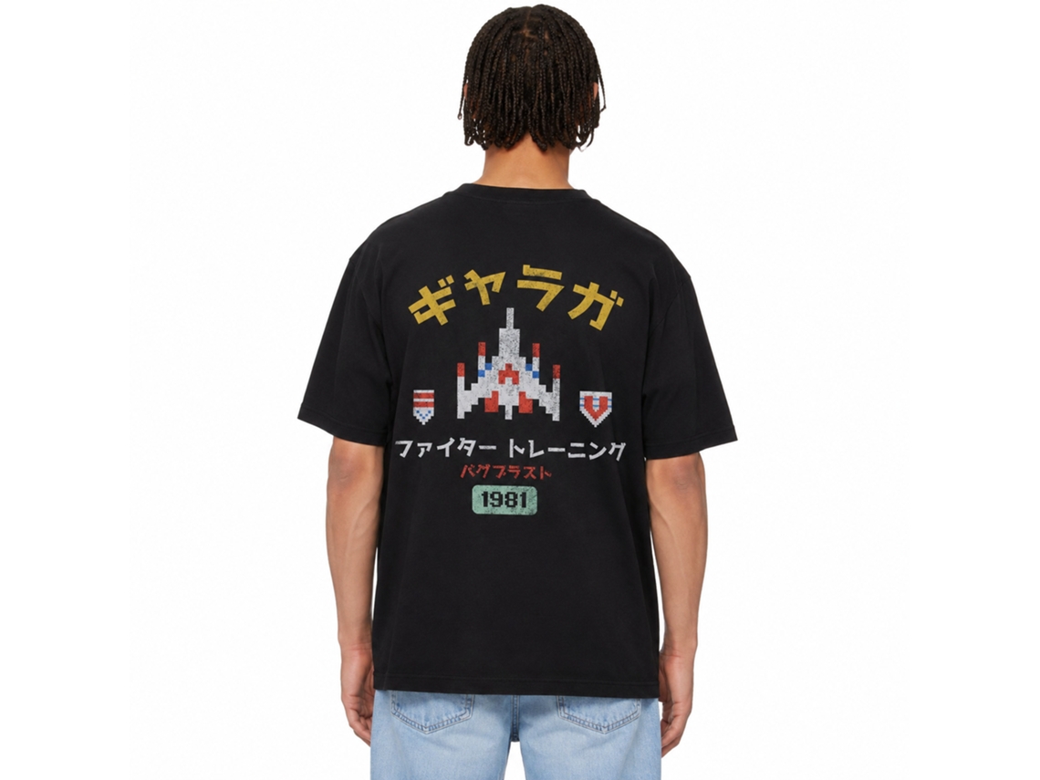 Galaga Vintage Fighter Training Japanese T-shirt Unisex Adults Size:xl