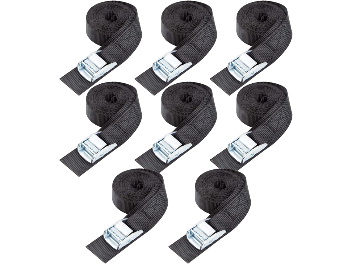 Conjunto De 8 Cintas Amarração 2 Cm X 40 Para Fixação Cargas Até 272 Kg