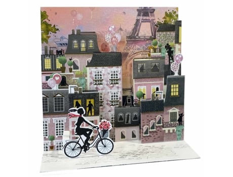 Postal Imagem 3d Pop Up La Vie En Rose 21155
