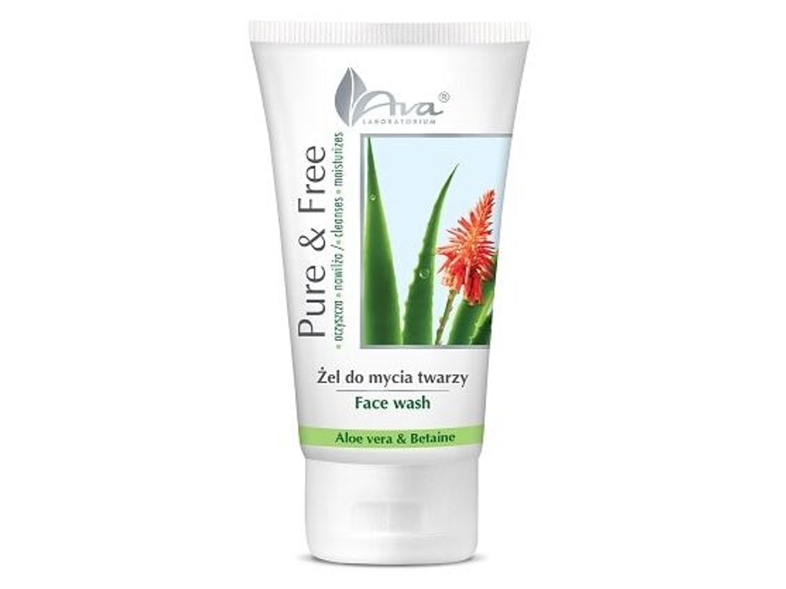 Produto de limpeza facial de Aloé Vera puro e gratuito 150 ml Ava Laboratorium