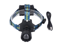 2026 lanterna Frontal Led Recarregável 3000lm 25w de Alta Potência com Zoom para Emergências Ao Ar Livre