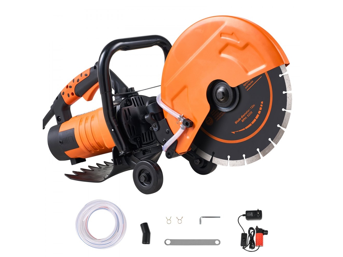 Serra Circular 305 Mm 2800w Para Betão, Tijolo E Pedra Com Sistema De Corte Húmido Tekmaquinas
