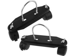 Conjunto de 2 Rodízios Giratórios para Radiador a Óleo, com Suporte em Abs e Ferro, para Instalação. SFUSHOS
