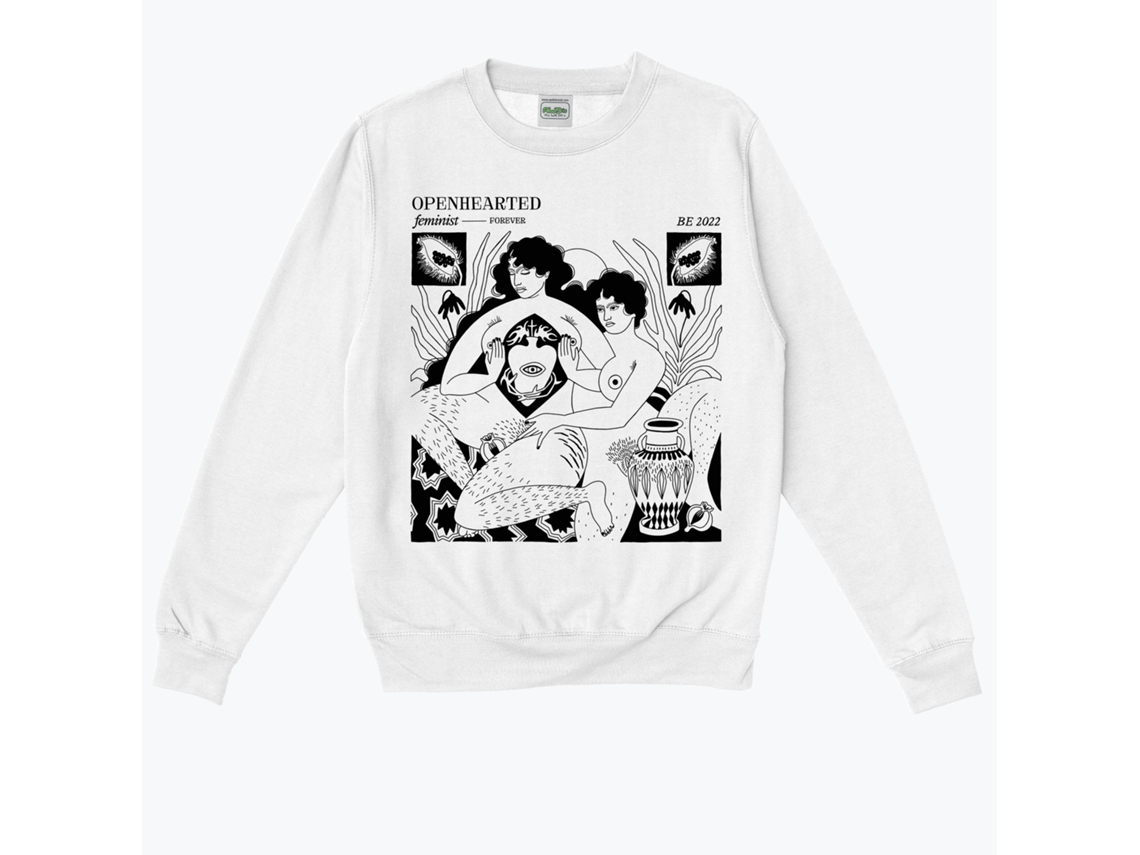 Unisex Openhearted Feminist Sweatshirt-s