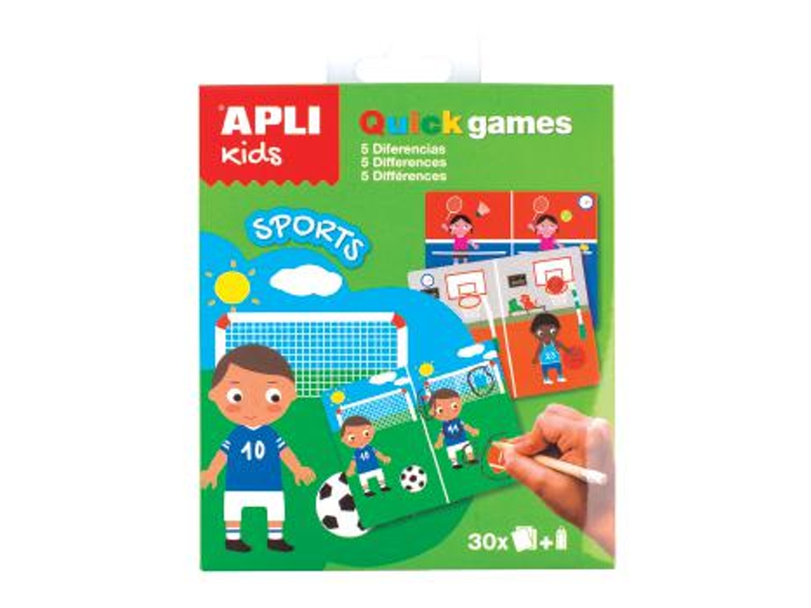Jogo Apli Kids Quick Games Tema Desporto 1Un (Jogo Diferencas)