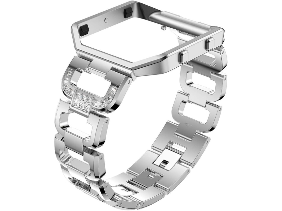 Pulseira Inteligente Em Aço Inoxidável Com Formato D, Compatível