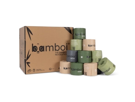 Max Rolos Papel Higiênico De Bambu 48 Rolos Bamboi