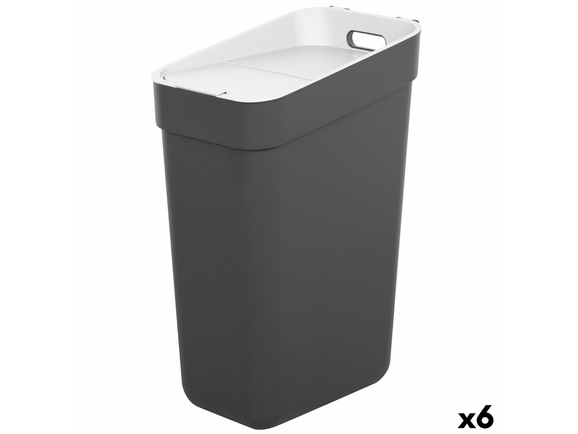Caixote Do Lixo Curver Cinzento Plástico 30 L (6 Uds)