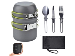 Conjunto de Utensílios de Cozinha para Camping, Portátil