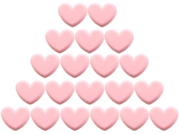 Clipes De Plástico Rosa Em Formato Coração Para Fechar Sacos E Guardar Documentos, Pacote Com 20 Unidades, Leves E