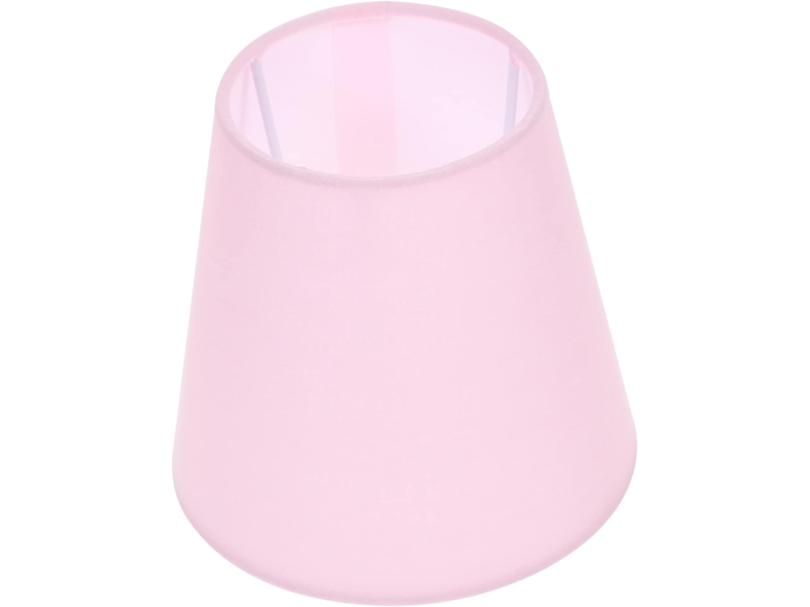 Tecido Vintage Linen E27 Rosa Claro Certificado Para Luminária De Mesa, Parede E Sala De Estar, Difusor