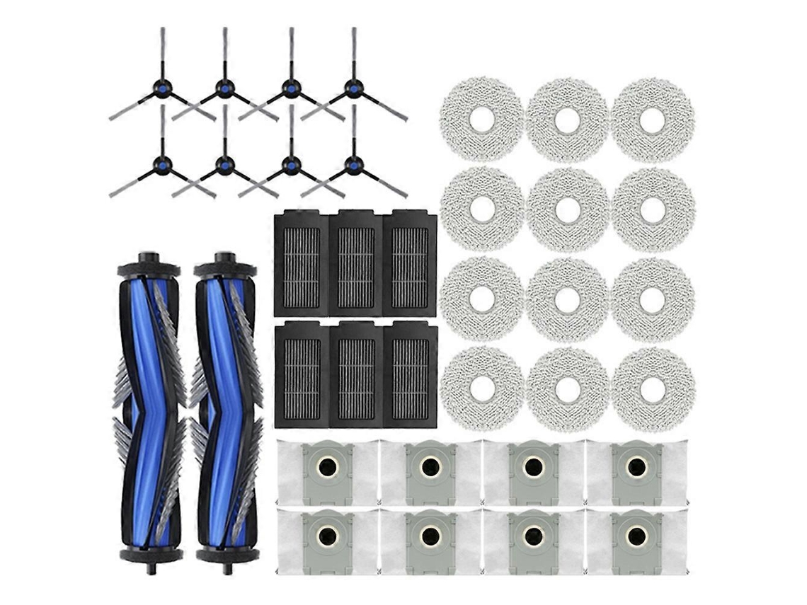 Peças Para Aspirador Robô T50 Pro Omni / T50 Omni: Escovas Laterais Principais, Filtros Hepa, Panos De Limpeza, Sacos De Pó.