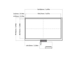 Laxiscreed Tela Lcd 7" Lvds Hd 1024x600 Para Dispositivos Portáteis
