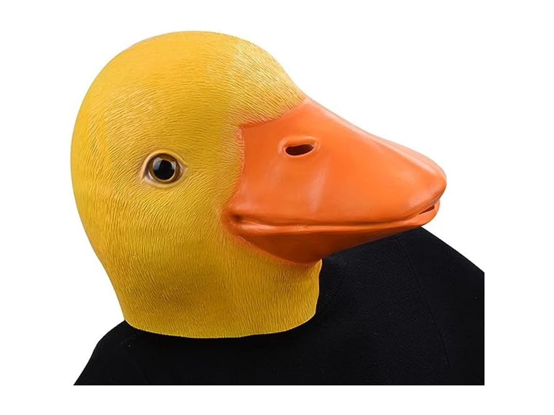 Máscara De Pato De Látex Para Halloween Festa De Disfarce Máscara Completa De Animal De Borracha