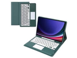 Teclado Bluetooth Com Touchpad, Suporte Para Caneta E Capa Para Tablet Samsung Galaxy Tab S10 / S9 Fe(plus)/ S9(plus) 12 (plus)