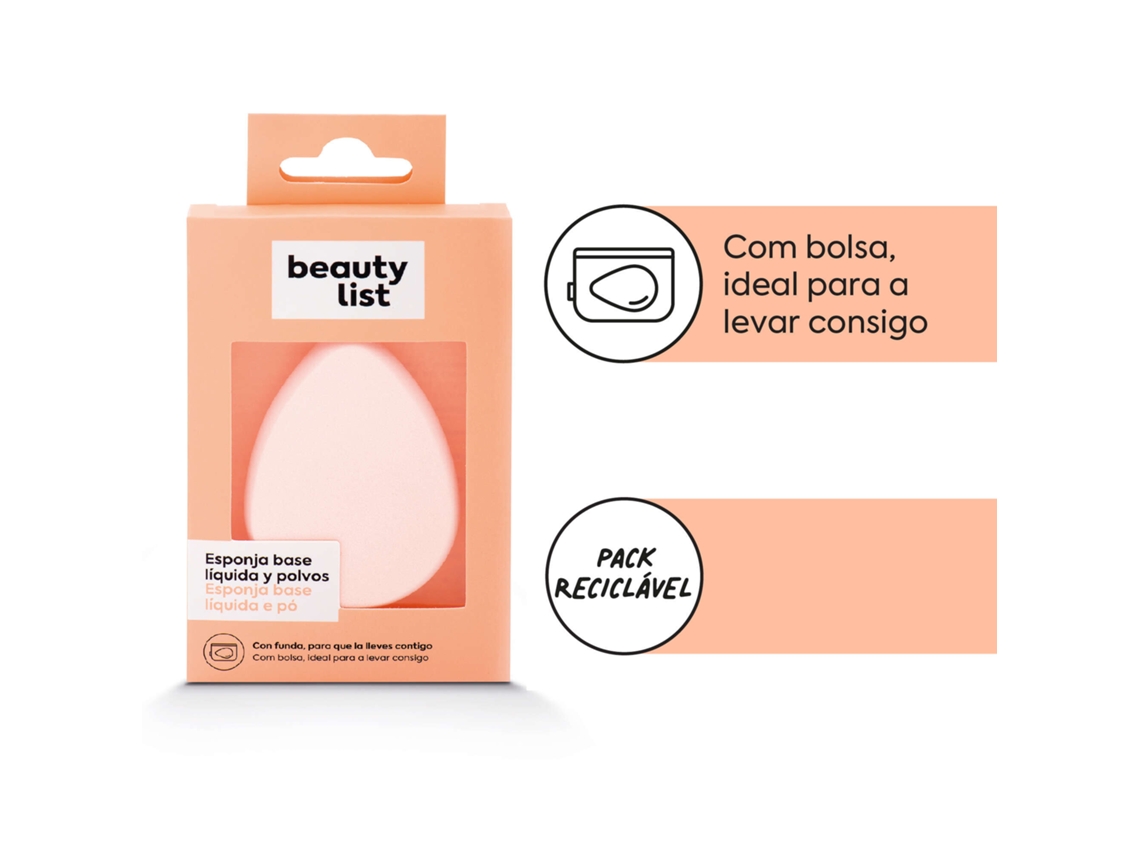 Esponja Redonda Sem Látex Com Bolsa