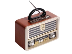 2026-radio Retro De Madera Am Sw Fm Com Alto-falante Bluetooth 4.0 Estilo Vintage