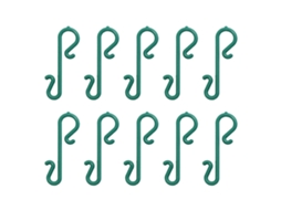 Conjunto de 10 Ganchos em S para Decoração de Natal e Árvore de Natal LAXISCREED