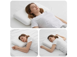 Vidaxl Travesseiro Para Dormir 60 X 40 X 10,5 Cm Médio Branco
