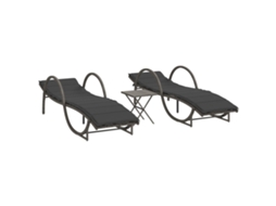 Sun Lounger, Sun Loungers Vidaxl Cinzeto Rattan / Vime (n/a)