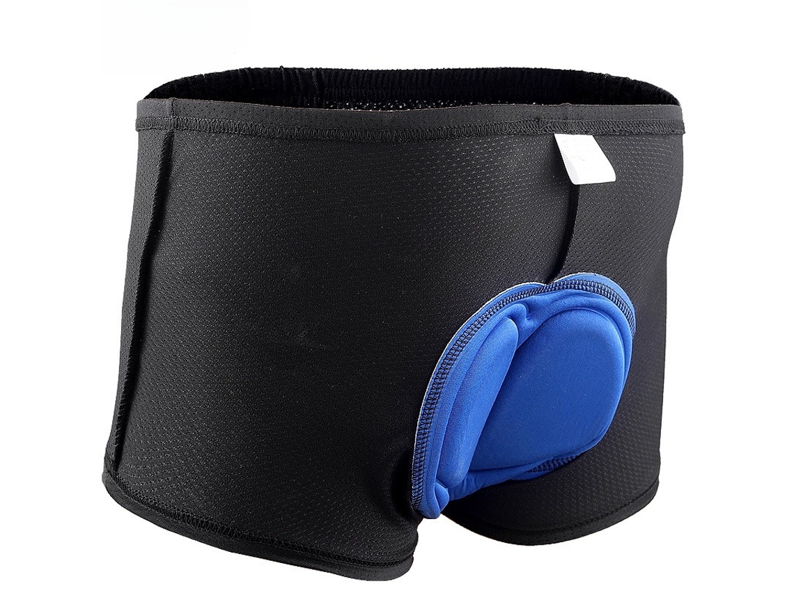 Calções de Ciclismo Masculinos, com Assento Acolchoado em Silicone 3d Espesso, Cor Azul. SIURN (m)