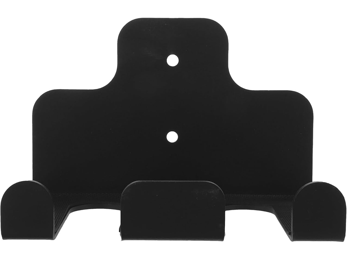 Suporte De Parede Para Barra Halteres Homoyoyo Em Metal Preto Com