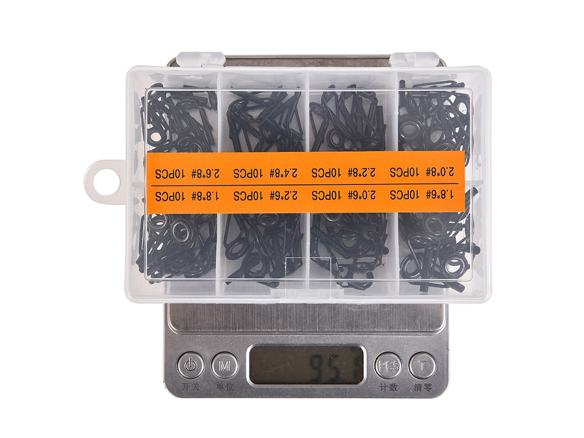 Kit Reparo Guia Vara Pesca 80 Peças 8 Tamanhos
