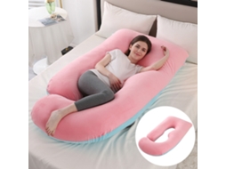 Almofada para Grávidas, Almofada de Amamentação, Suporte Abdominal, Alivia as Dores da Gravidez SPQMENT (155x75x60cm rosa e Azul)