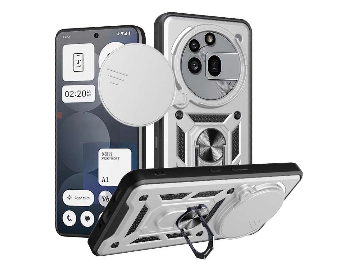 Capa Para Celular Nothing Phone 3a Pro Com Design De Tampa Deslizante Para Câmera Em Tpu+pc