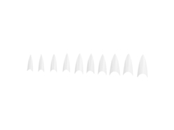 10 Unidades De Uñas Artificiales De Punta Media Cubierta Para Extensión De Uñas Art Supplies01