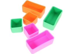 Conjunto De 6 Divisórias Silicone Para Marmitas Bento Box, Reutilizáveis, Leves E Portáteis, Ideais Para Organizar