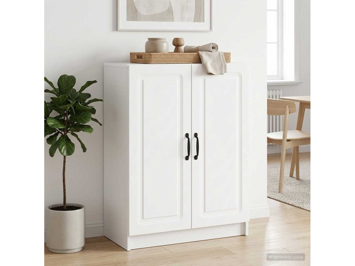 Vidaxl Buffet Branco Brilhante 66 X 34,5 X 87 Cm Derivados De Madeira