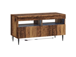 Vidaxl Gabinete De Tv Led Madeira Antiga Derivados De Madeira