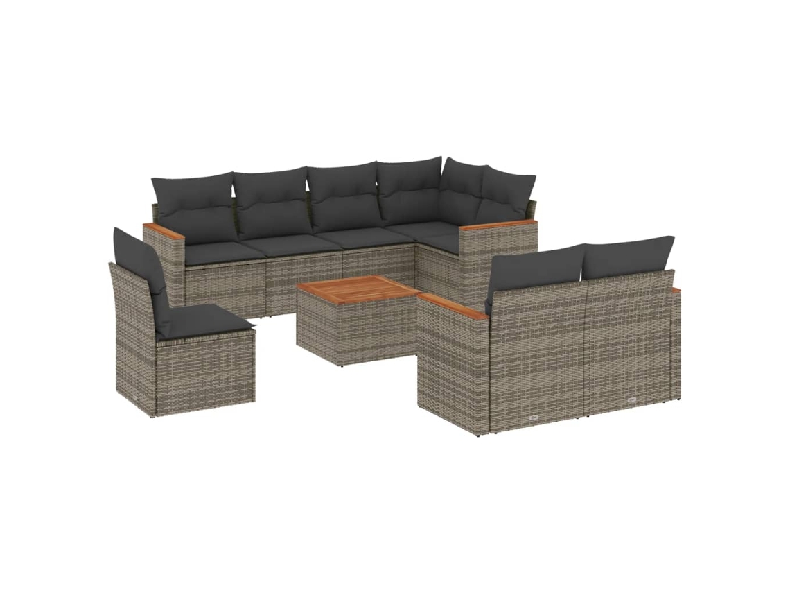 Garden Sofa Set, Garden Sofa Sets Vidaxl Cinzeto Rattan / Vime (n/a)