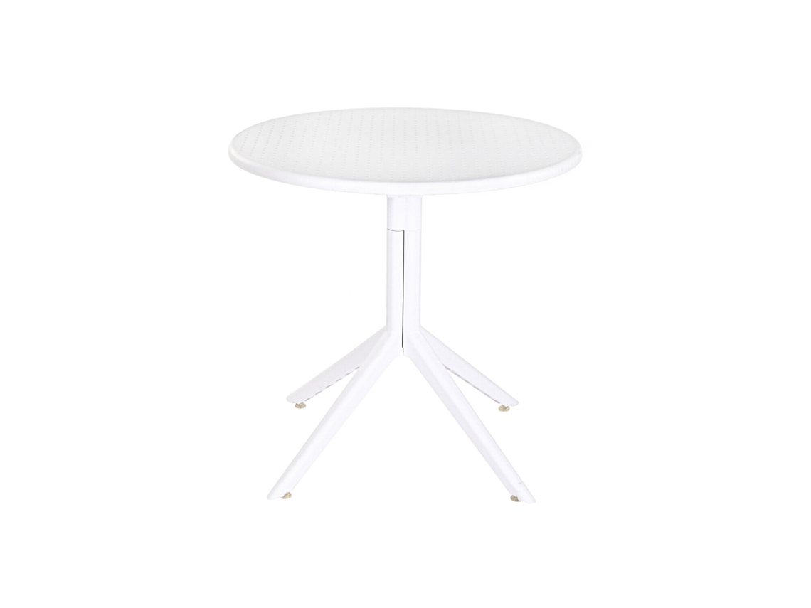 Mesa de Metal Pp Reciclado Branco 80x80x75cm ALEXANDRA HOUSE LIVING
