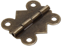 Dobradiças De Ferro Para Armário, Material Resistente, Estilo Vintage, 20 Peças, Mini, Para Caixa De Joias E