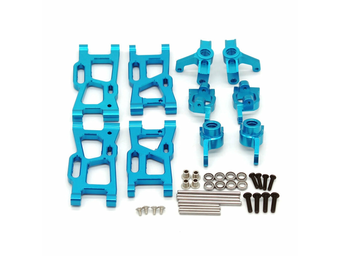 Copo De Direção Em Metal Atualizado, Braço Superior Dianteiro E Traseiro, Assento Da Roda Traseira C Para Wltoys 144001 124008 124010, Peças De Automó