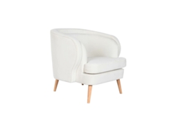 Poltrona DKD HOME DECOR Branco Natural Madeira 91 X 80 X 78 Cm
