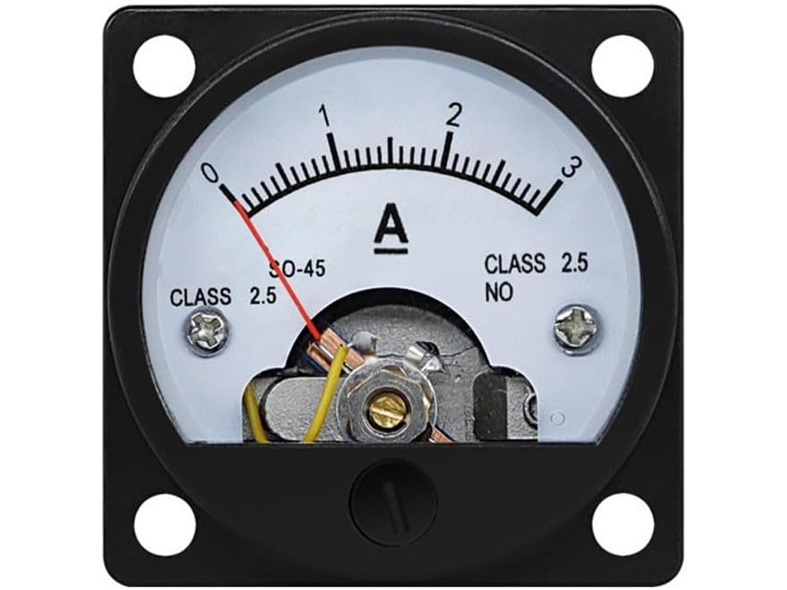 Medidor De Corrente Cc So-45 3a Com Display Analógico E Caixa Em Abs