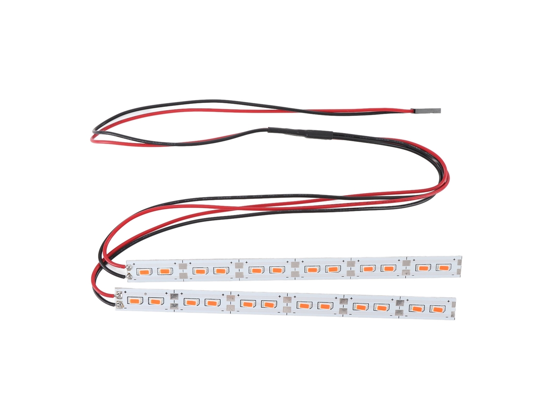 Mali luz de Chassi com 24 Leds em Liga de Alumínio para Carro Rc Escala 1/10 1/8 Off On Road Vermelha