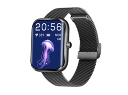 Smartwatch Com Chamada Bluetooth, Tela 1.96, Monitora Frequência Cardíaca, Pressão Arterial e Modos Esportivos, Yizhood